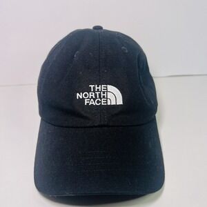 The North Face Black Baseball Cap Adjustable Strapback Logo Hat